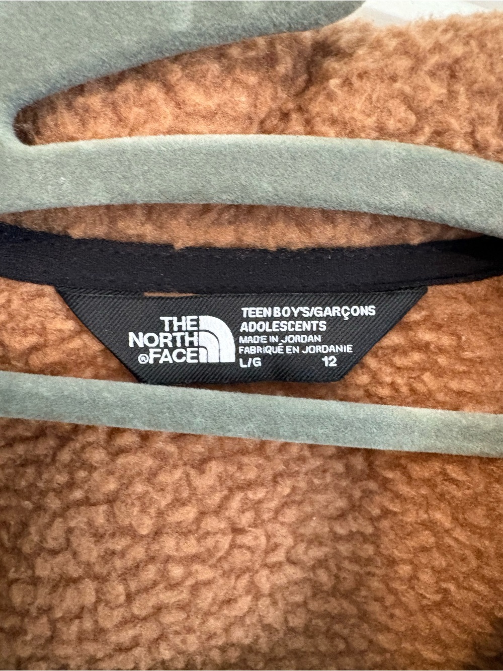 North Face Teen Boys Denali Jacket brown size large 12 - Picture 2 of 8